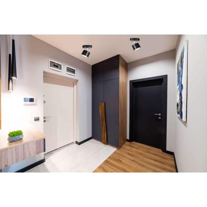 Punktowa lampa LED Heckermann 8795313A Czarna