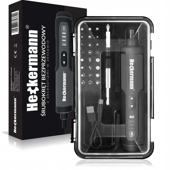 Bezprzewodowy Ładowany Śrubokręt Heckermann YS06-3.6V