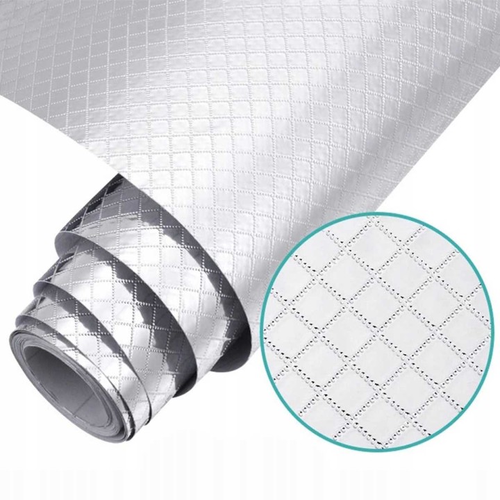 Folia Aluminiowa Samoprzylepna Heckermann SIATKA 60x500