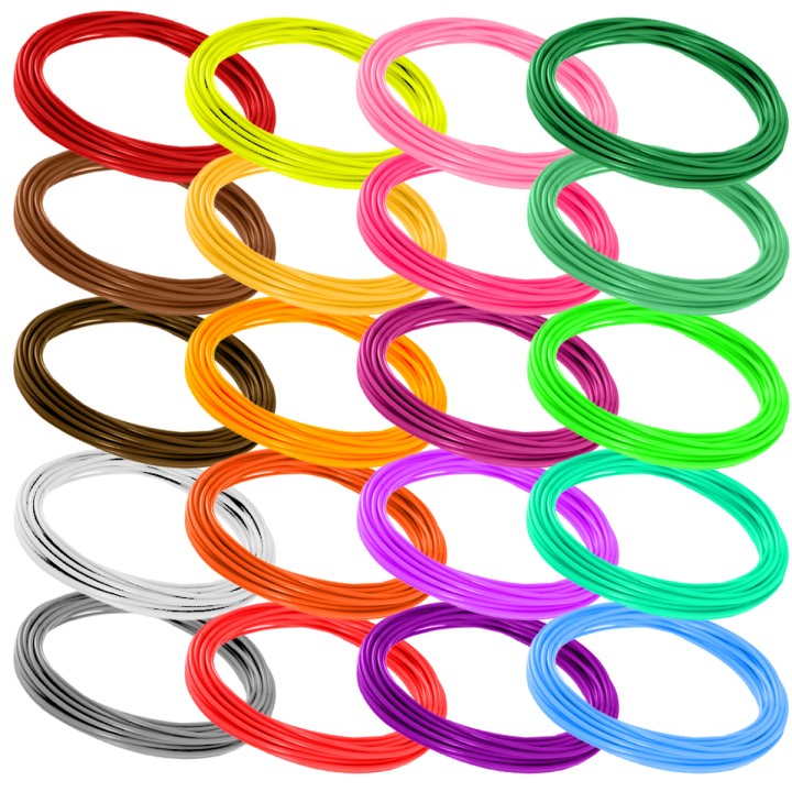 Filament 3D do Długopisów - Zestaw 23 Kolorów 115m