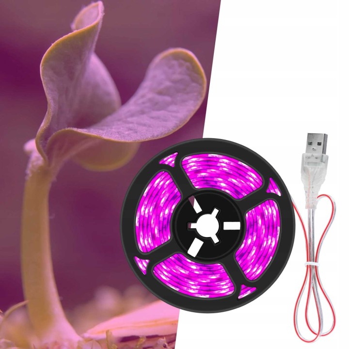 Taśma LED do Roślin Heckermann 1m USB IP20