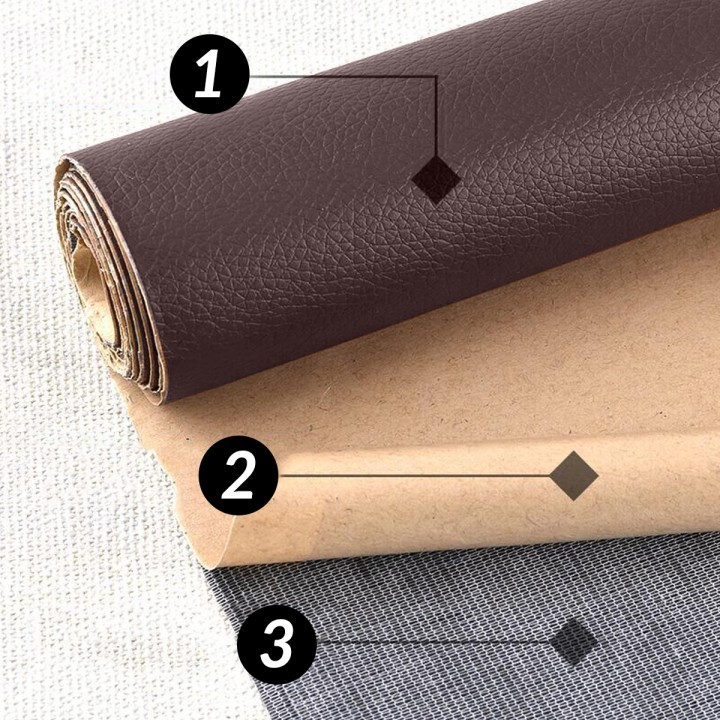 Patchwork skórzany Kawowa 50x137cm by HECKERMANN