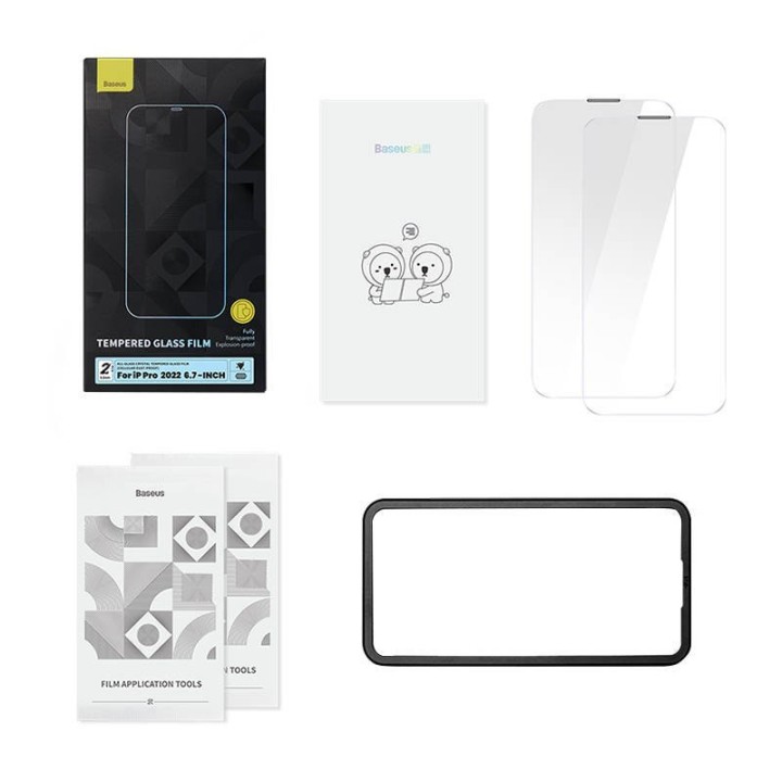 Szkło hartowane Baseus Crystal 0.3mm iPhone 14 Pro Max