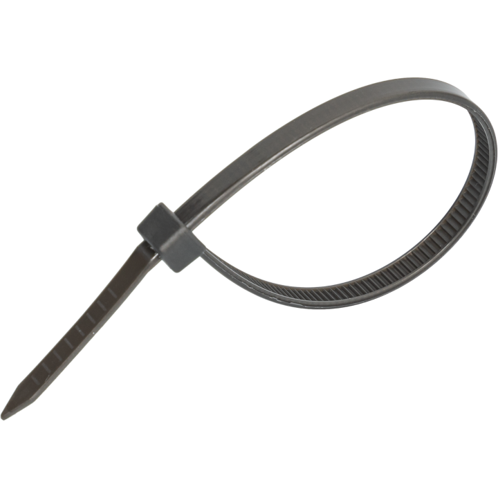 Opaski zaciskowe Heckermann 100szt - Szare → Zestaw szarych opasek zaciskowych Heckermann 100szt