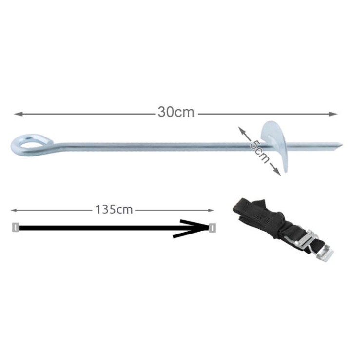 Kotwy mocujące do trampoliny - Zestaw 4szt. StrongFix