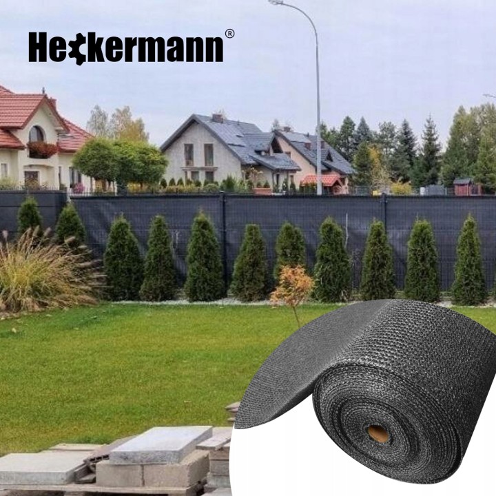 Siatka Cieniująca Heckermann 1,5x50m - Kolor Szary