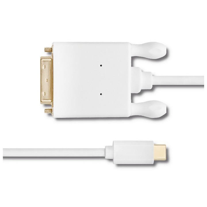 Kabel USB 3.1 typ C męski/DVI męski/4K/2m