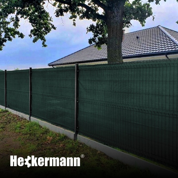 Siatka Cieniująca Heckermann 1,2x25m + 100 Opasek Zaciskowych - Zielone