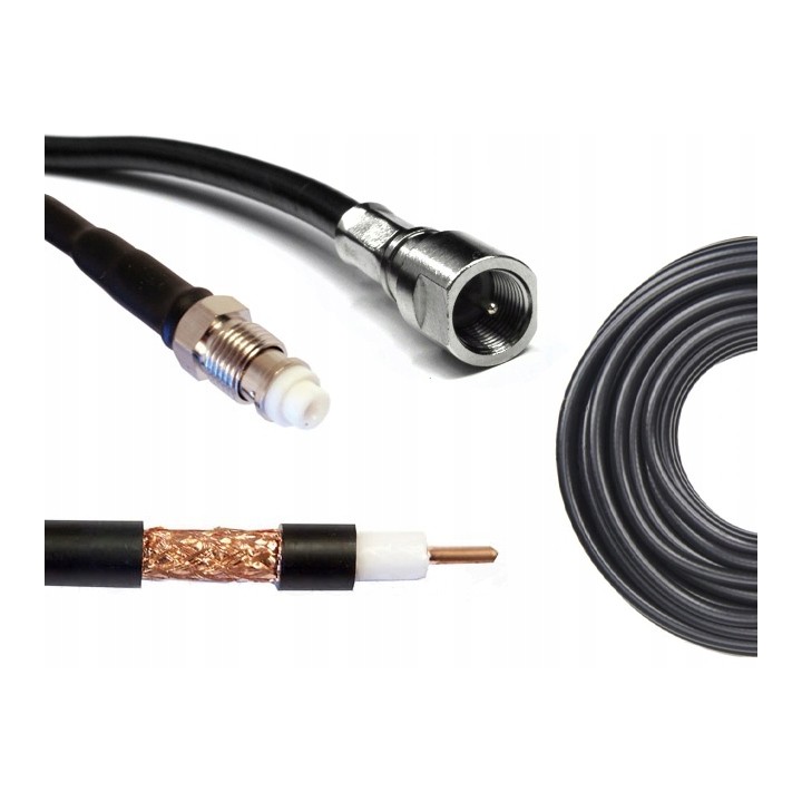 Kabel konnectorowy SRF240 dł. 5m FME-męski/FME-żeński