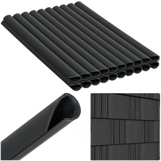 Komplet Klamr do Taśmy Ogrodzeniowej 19cm Szary (20szt.)