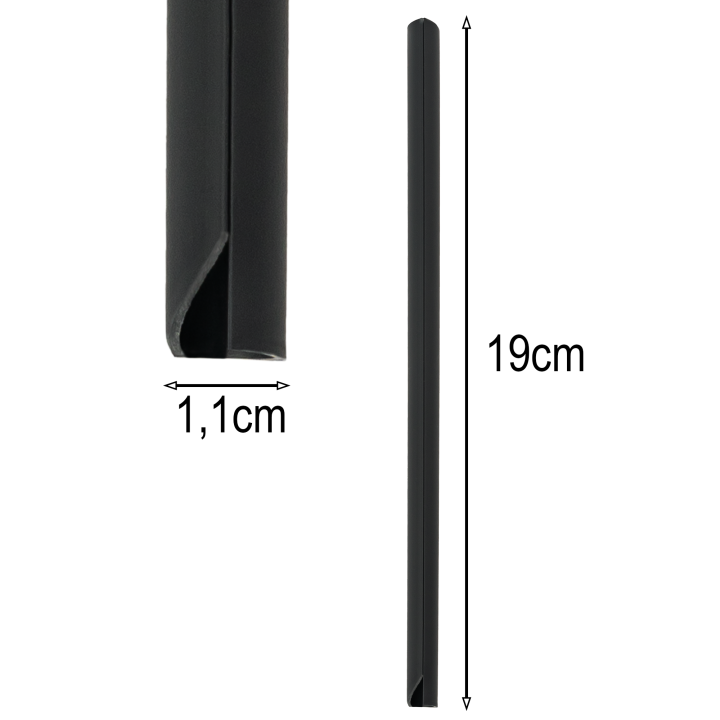Komplet Klamr do Taśmy Ogrodzeniowej 19cm Szary (20szt.)
